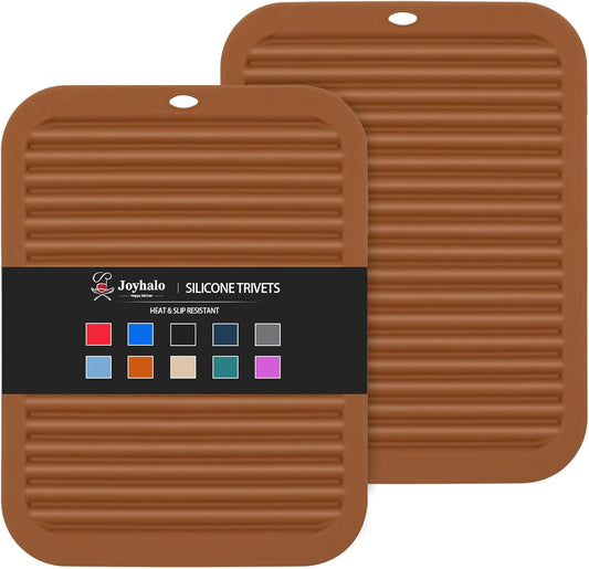 Joyhalo Silicone Trivet Mats Pot Holder Hot Pads Plate Holder Gripper Pad Garlic Peeler Drying Mat Coasters