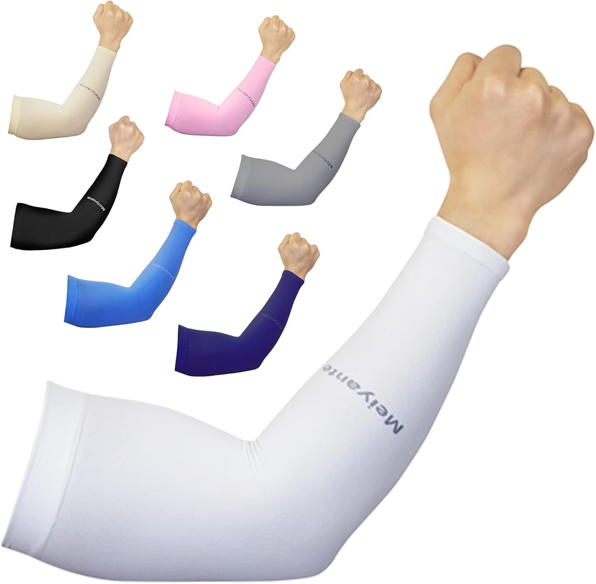Arm Sleeves for Men Women Work 1 Pair UV Sun Protection UPF Long Sleeves Tattoo Cover Up Sleeves to Cover Arm Sleeves Cooling