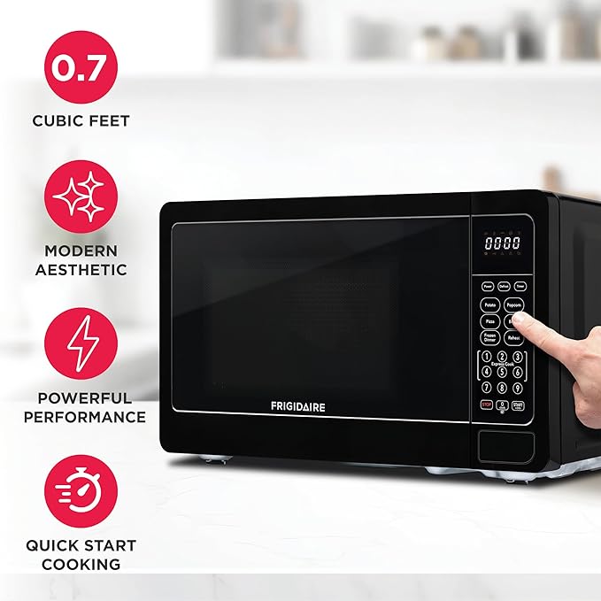 FRIGIDAIRE EMW733BLACKAMZ 0.7 Cu. Ft. Microwave, Black