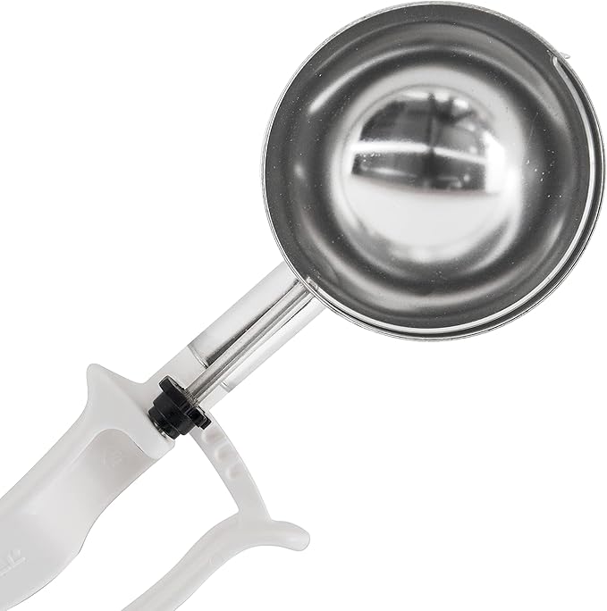 Zeroll - 2006 Zeroll Universal Standard Length EZ Disher Food Portion Control Scoop Designed for Right or Left Hand Use Dishwasher Safe NSF Approved, 3-Inch, White
