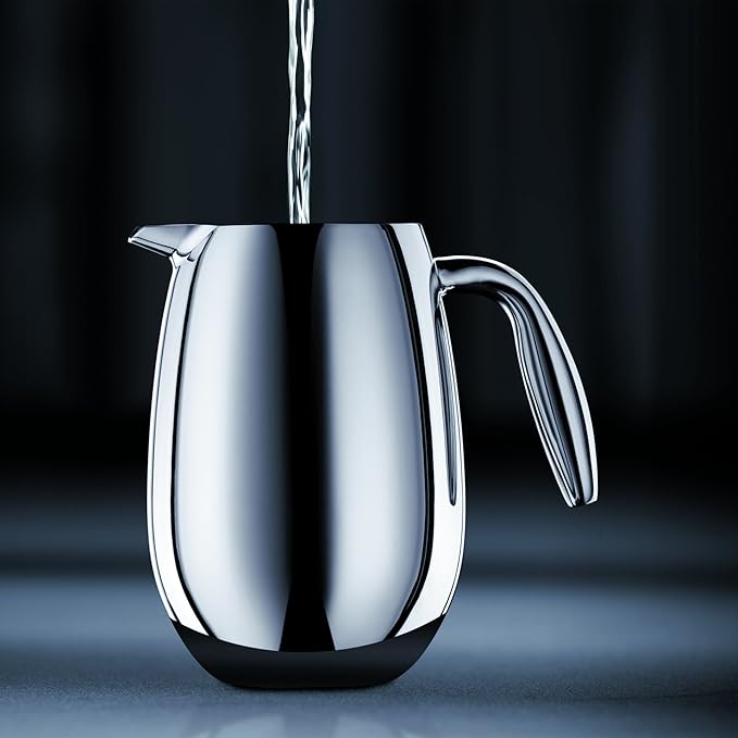 Bodum 51 oz Columbia Thermal French Press Coffee Maker, Insulated Double Wall Stainless Steel, Chrome