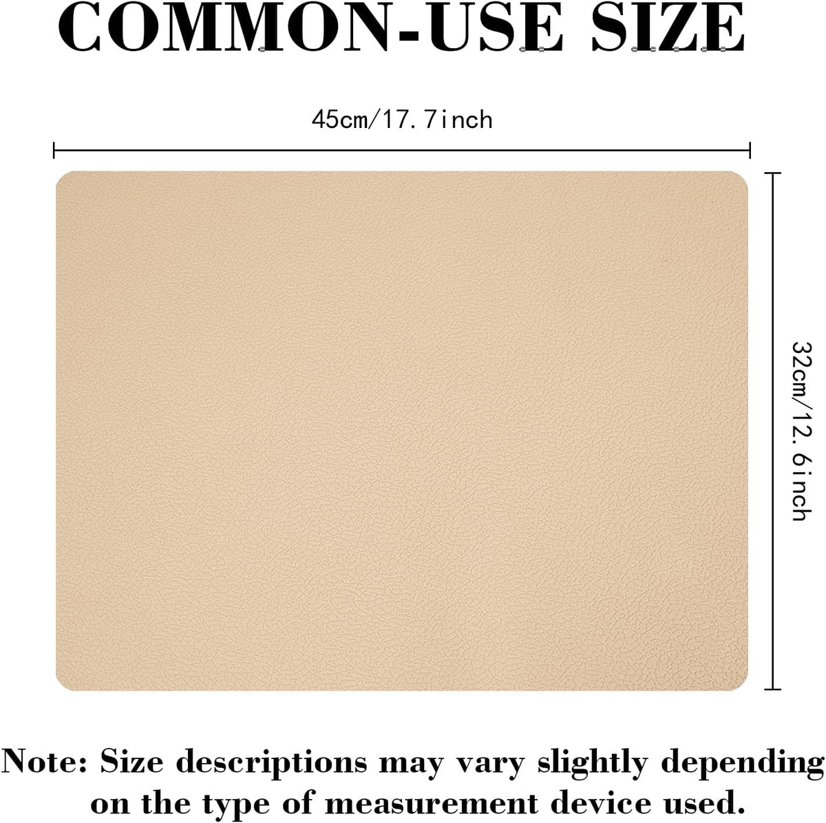 Silicone Placemats Set of 4,Heat Resistant Mats,Non-Slip Mats, Dustproof Placemats, Waterproof, Easy to Clean,Perfect for Indoor & Outdoor Dining,12.6 x 17.7 inches by Siliconty (Light Coffee)