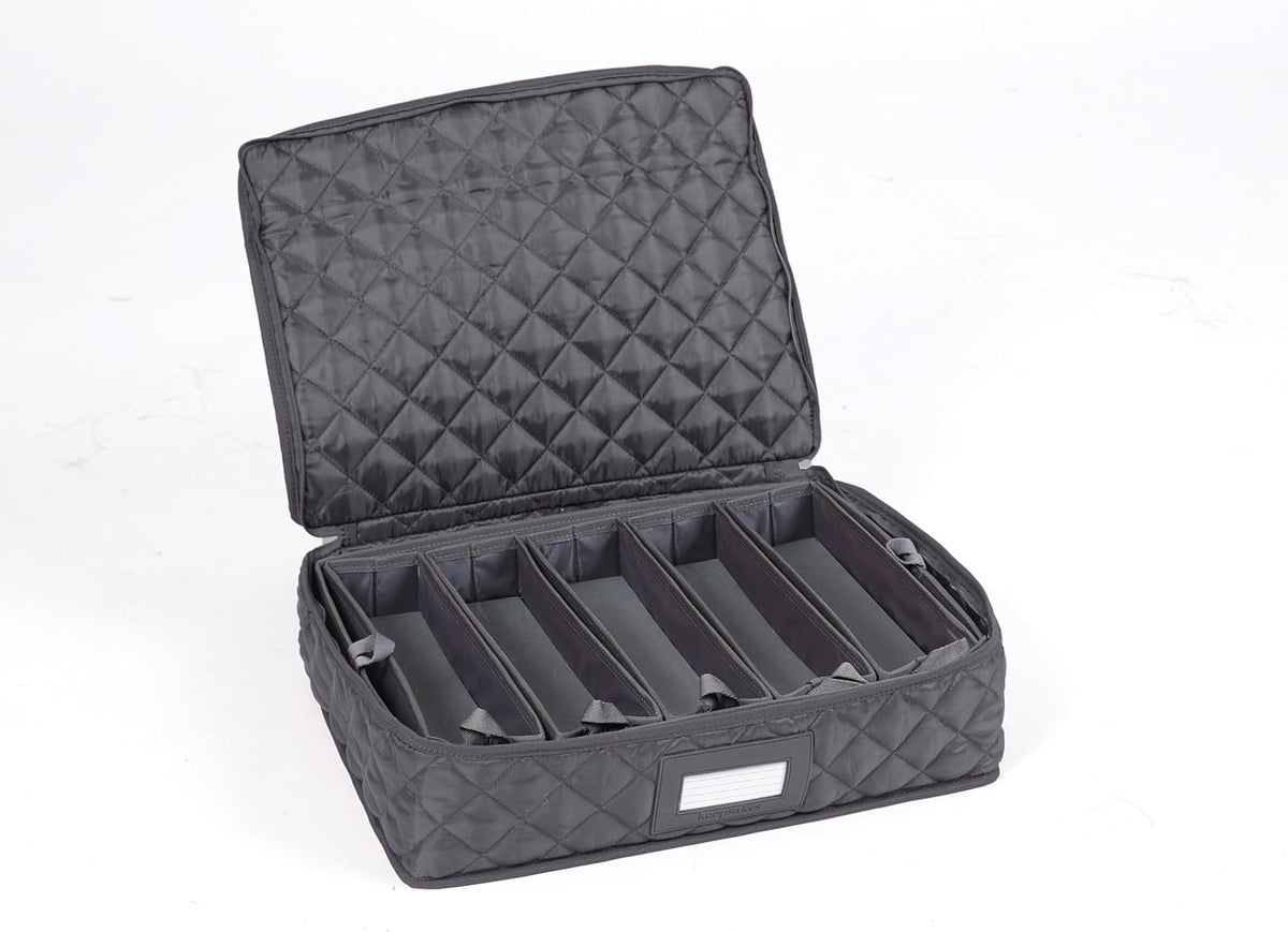 Covermates Flatware Storage - Washable and Stain Resistant, ID Window, Kitchen Storage, Slate