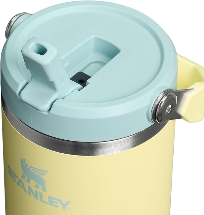 Stanley IceFlow 2.0 Flip Straw Tumbler with Handle 30 oz | Twist On Lid and Flip Up Straw | Leak Resistant Water Bottle | Insulated Stainless Steel | BPA-Free | Pomelo