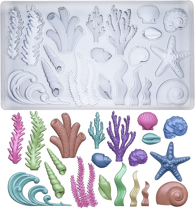 Sea Creature Mold for Polyclay Air Dry Clay Plaster