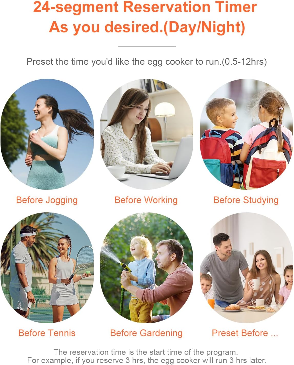 kawu 6-Function Egg Cooker for Hard Boiled Eggs, Egg Boiler with Timer, Egg Cooker for Soft Boiled Egg, Electric Egg Boiler with Auto Shut Off &Alarm, W/Bowl&Rack