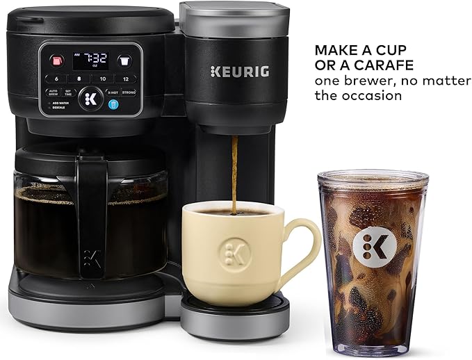 Keurig K-Duo Hot & Iced Single Serve & Carafe Coffee Maker, MultiStream Technology, 72oz Reservoir (Gen 2)