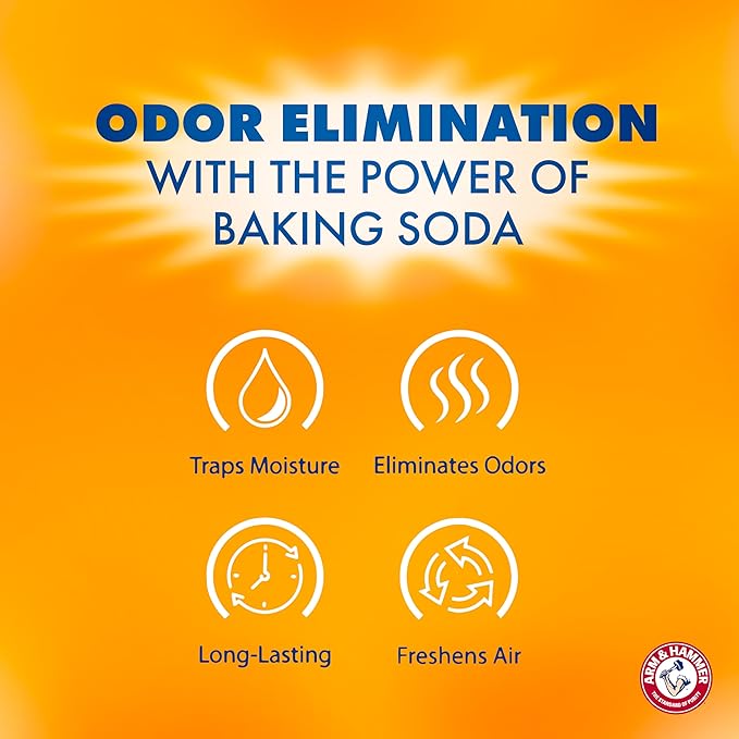 Arm & Hammer Essentials Disposable Moisture Absorber and Odor Eliminator Tub, Fragrance Free, 1 lb., Attracts and Traps Excess Moisture, Ideal Closet Dehumidifier (Pack of 3)