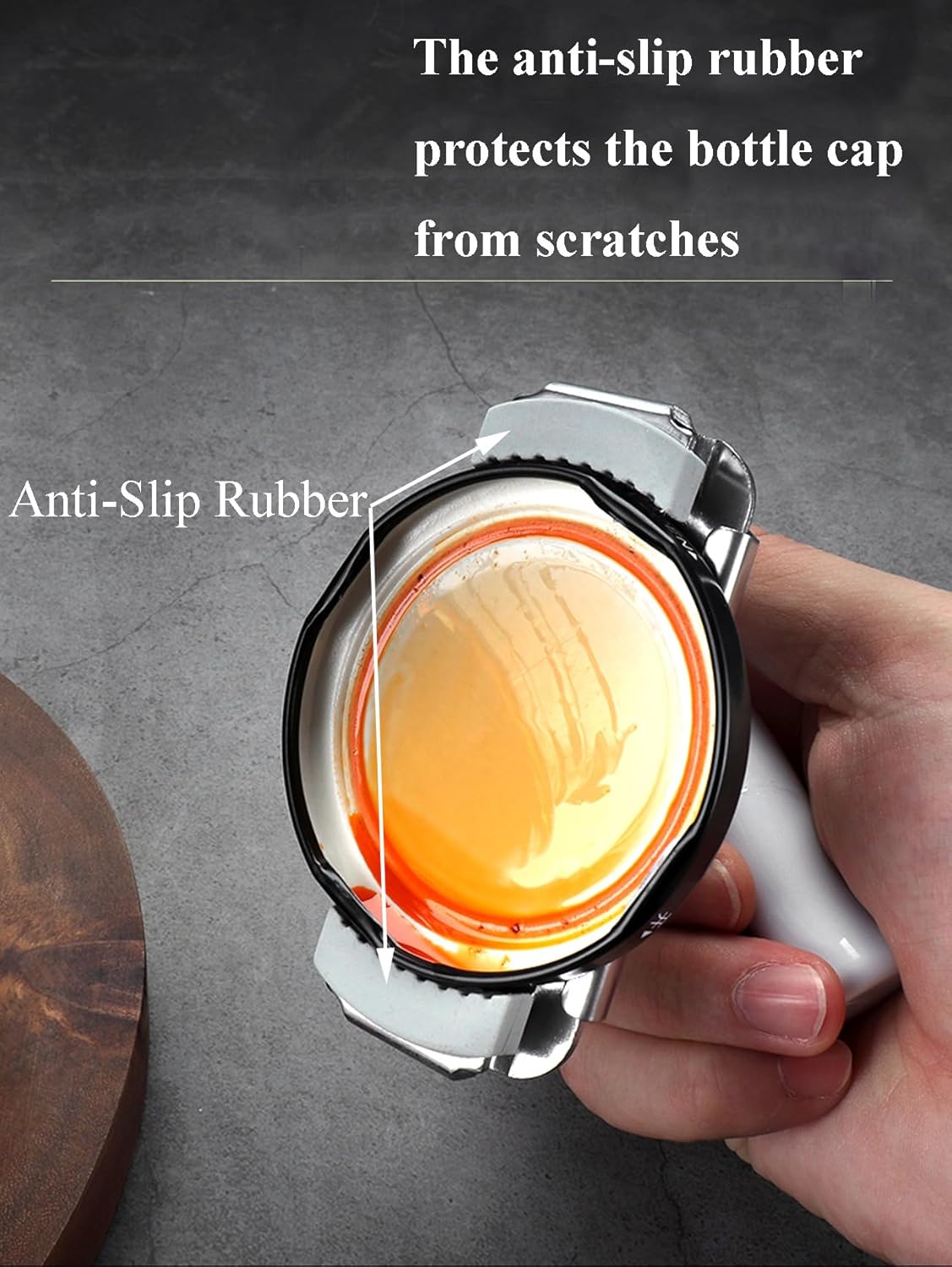 Jar Opener for Seniors with Arthritis & Weak Hands, Easy Twist Jar Openers, Adjustable Multifunctional Jar Lid Opener, Jar Bottle Cap Opener Gripper, Useful Gifts for Elderly/Women/Men (Wood Handle)