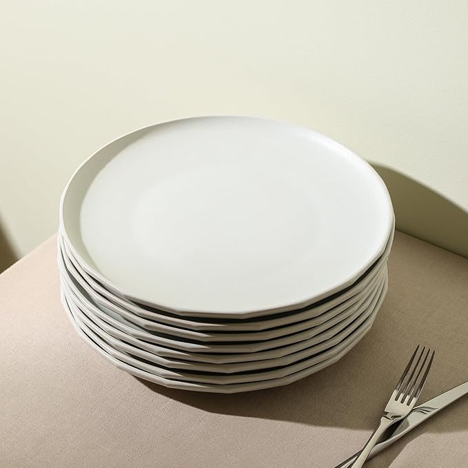 Stone Lain Rio 4-Piece Dinner Plate Set Stoneware, Beige