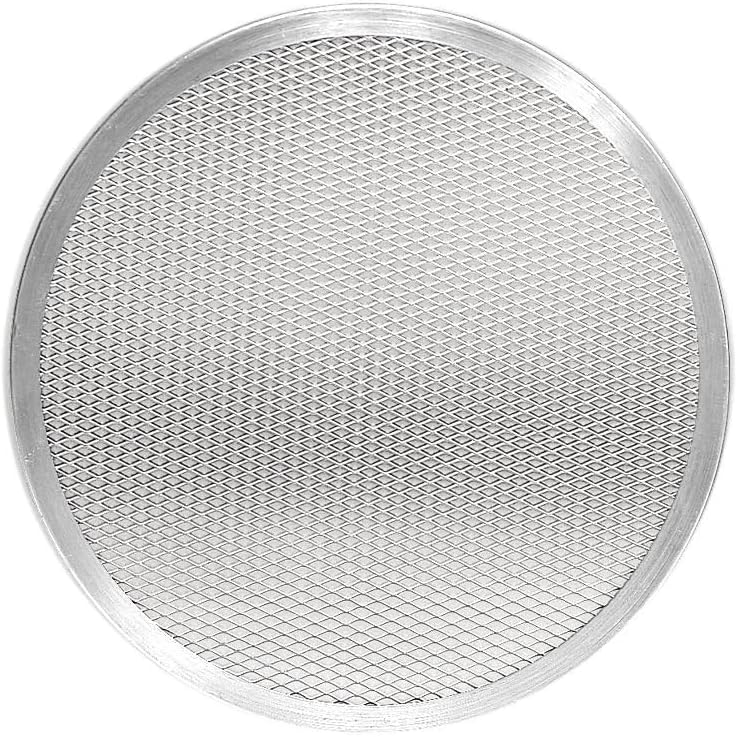 14-inch Aluminum Pizza Screen | Commercial Grade Pizza/Baking Screen for Oven | Pizza Baking Tray for Home And Restaurant | Round, Aluminum, 14-inch [1PK]