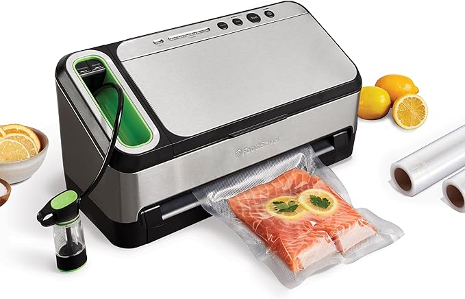 FoodSaver V4400 2-in-1 Vacuum Sealer Machine with Automatic Vacuum Sealer Bag Detection and Starter Kit