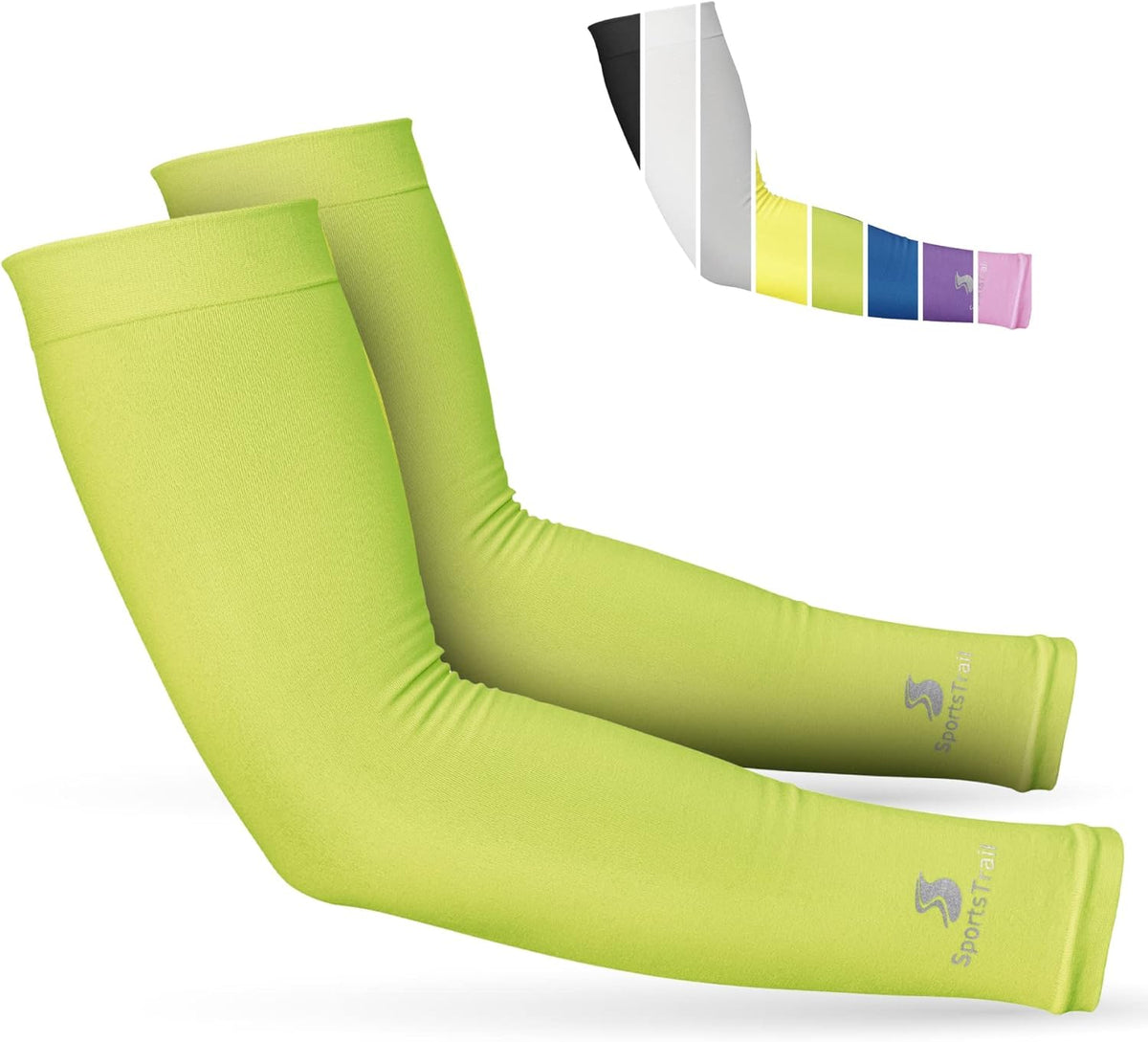 SportsTrail Cooling Arm Sleeves for Men & Women – Breathable, UV Sun Protection, Sports Arm Sleeves for Women, Men & Youth