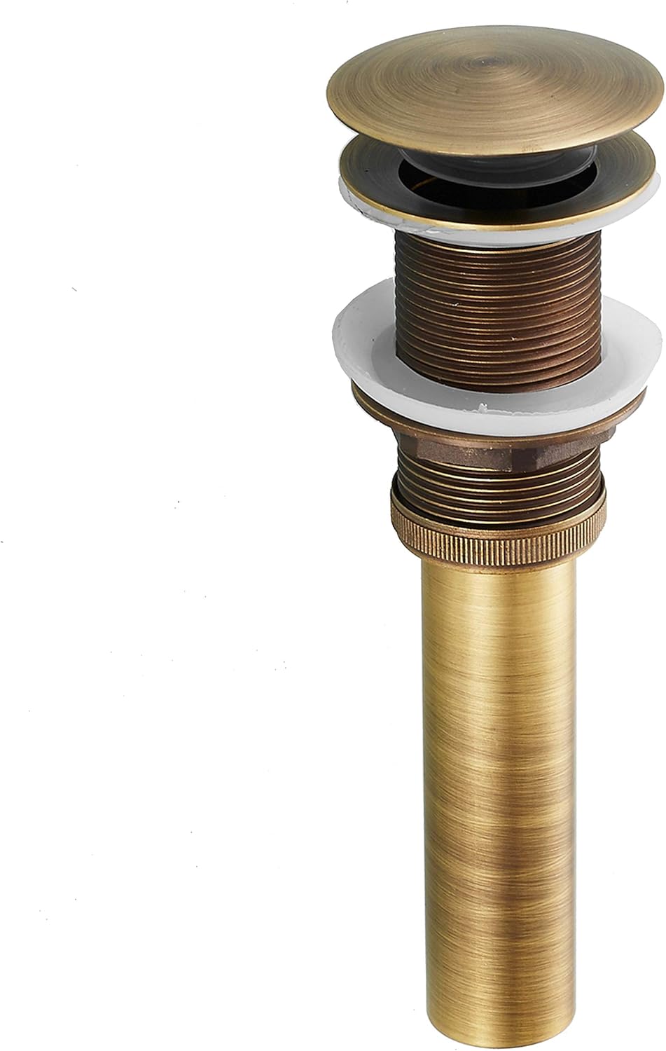 Bathroom Toilet Antique Solid Brass Pop up Drain Sink Drain Faucet Stopper Large Pop Without Overflow