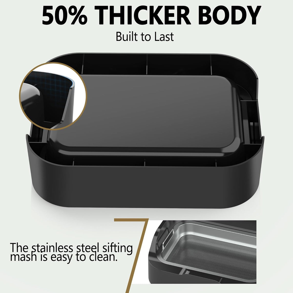Trim Tray with Replaceable 150 Micron Mesh Screen – Includes 2 Precision Scissors, Static Brush & Magnifying Glass – Sifting Tray for Fine Particle Sorting & Small Items