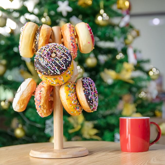 MyLifeUNIT Mug Holder Tree, Coffee Cup Holder with 6 Hooks (Yellow)
