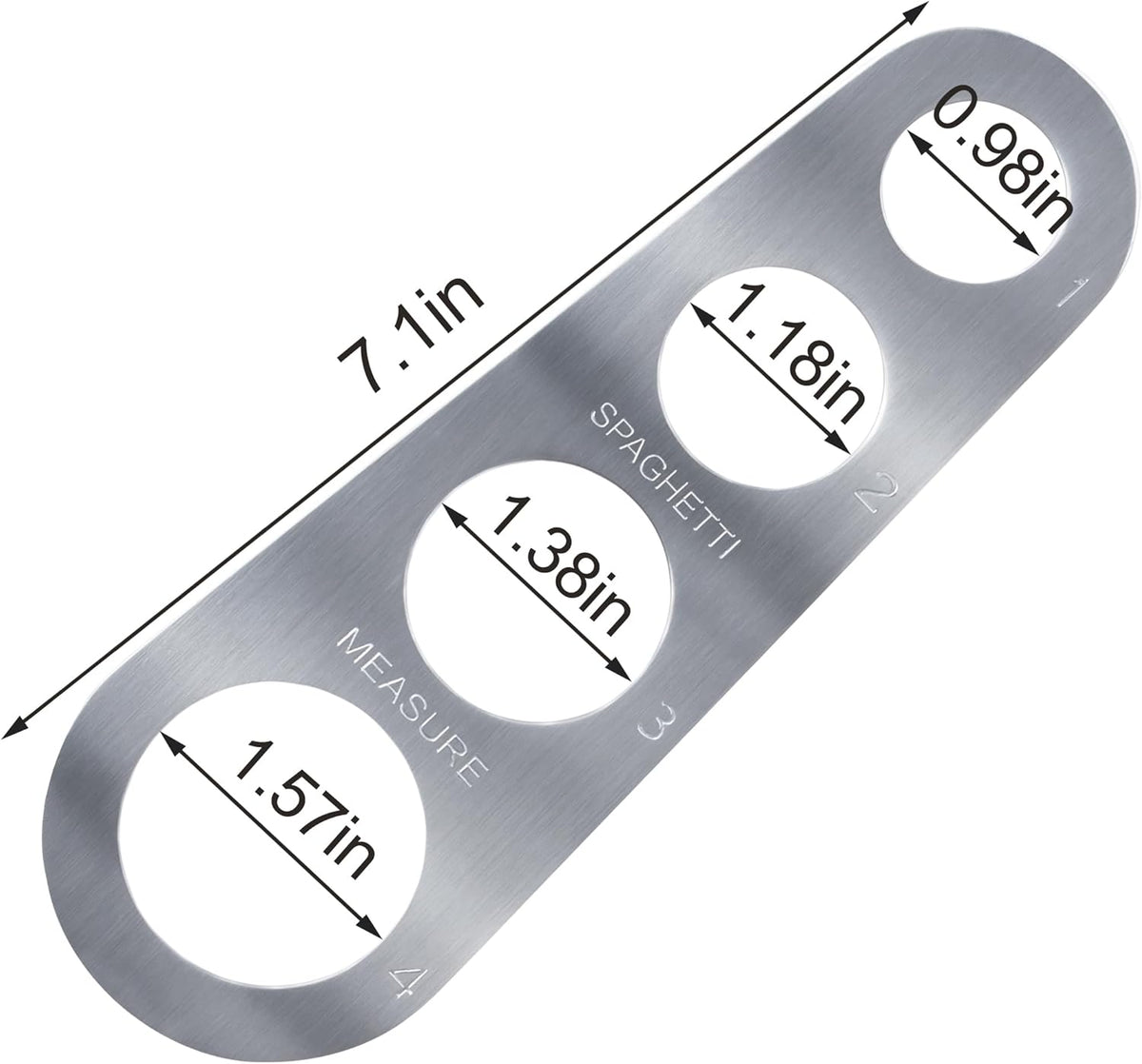 Stainless Steel Spaghetti Measurer Tool YQBOOM 2Pcs Pasta Portion Tool Measuring Tool for Cooking Spaghetti Noodles