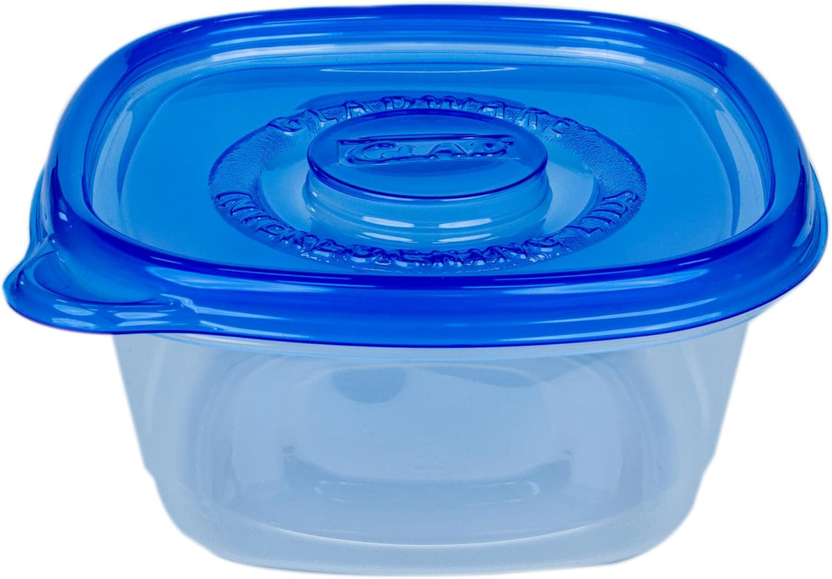 Glad GladWare Tall Entree Food Storage Containers - Large Square - Meal Container Holds up to 42 Ounces of Food - Lock Tight Seal, 3 Count