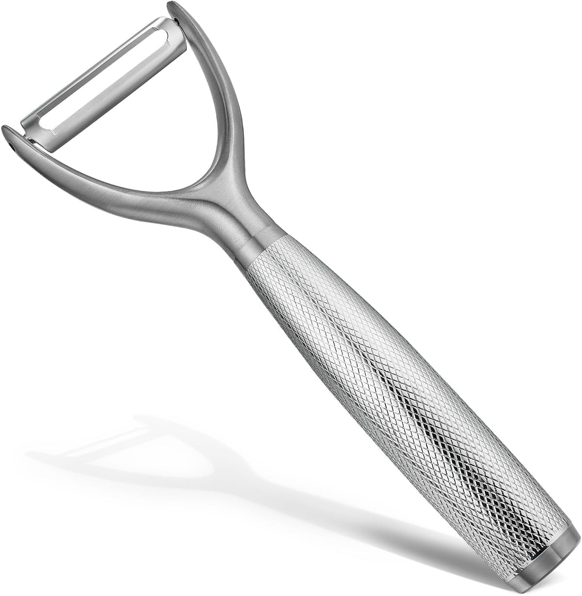 KULUNER Y-Type Vegetable Peeler, Silver Chrome Finish, 304 Stainless Steel Blade, Ultra Sharp Potato Peeler for Apples, Carrots, Heavy Duty Kitchen Peeler