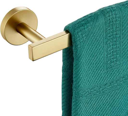 16 Inch Bathroom Towel Bar Bath Towel Rack Kitchen Towel Holder Towel Hanger Wall Mounted SUS304 Stainless Steel Brushed Gold AN4001GD-L16