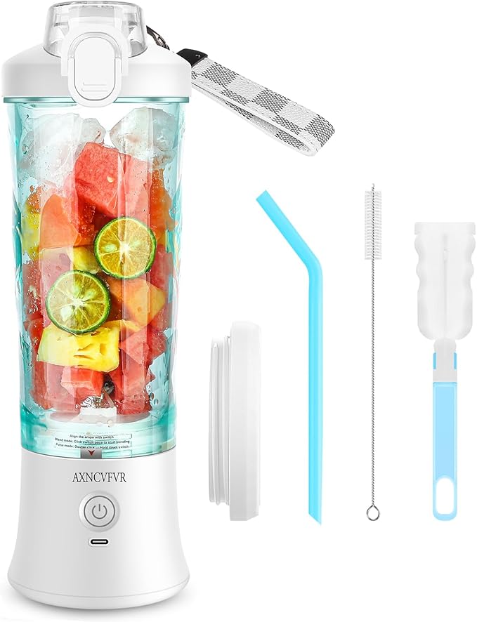 Portable Blender for Shakes and Smoothies 20 oz USB Rechargeable Personal Size High Speed Mini Mixing Juicer,for Shakes and Nut, Juice, Vegetables Baby Food