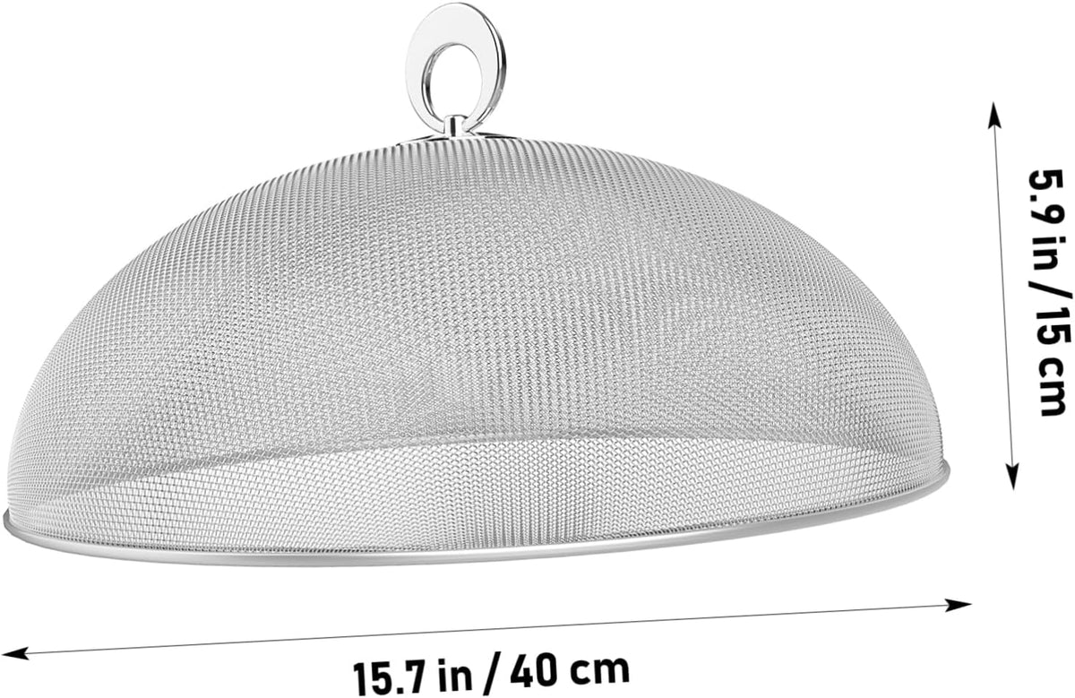 Food Tents 1pc Mesh Food Cover, Stainless Steel Food Tent, Large Screen Food Cover, Metal Mesh for Indoor Outdoor Picnic Caming (15.7inch/ 40cm) Picnic Accessories