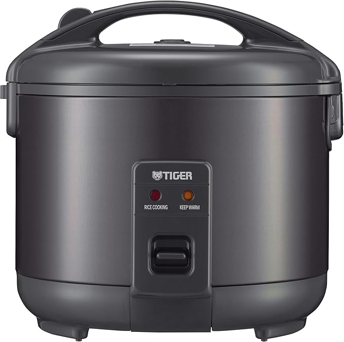 Tiger JNP-S10U-KY 5.5 Cup Capacity White Rice Cooker with Non-Stick Inner Pot, Retractable Power Cord, and Keep Warm up to 12 hours (Obsidian Black)