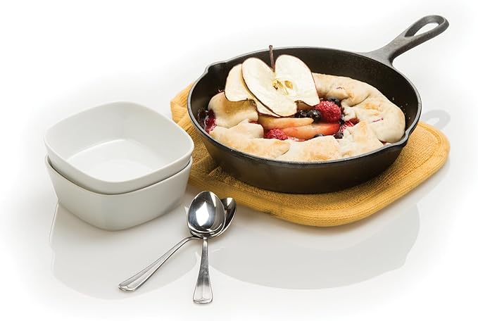 Lodge Wildlife Series-8" Cast Iron Skillet with Duck Scene, 8", Black