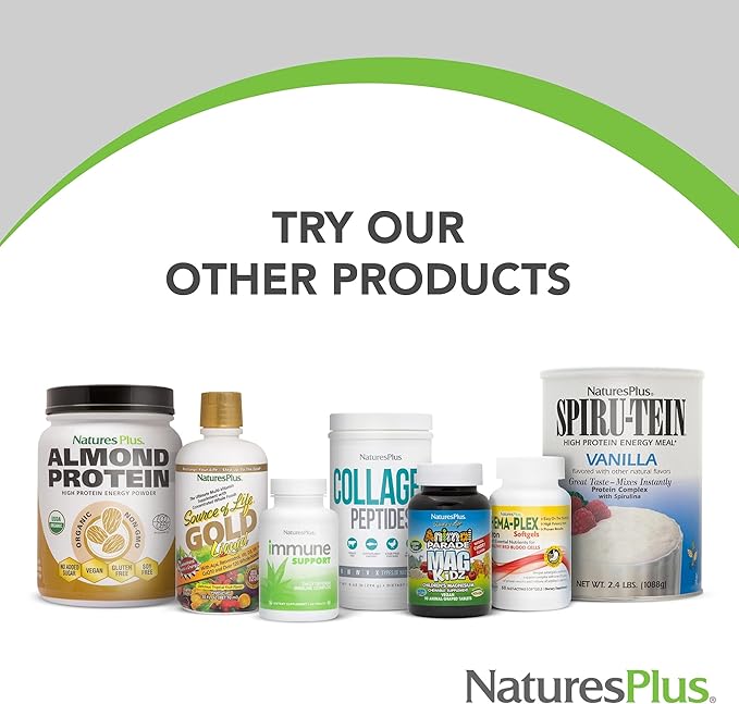 Natures Plus Garlic & Parsley - Naturally Promotes Healthy Cholesterol & Blood Pressure Levels - 180 Softgels (180 Servings)