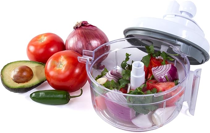 Salsa Maker, Food Chopper, Mixer and Blender - Salsa Master Manual Food Processor
