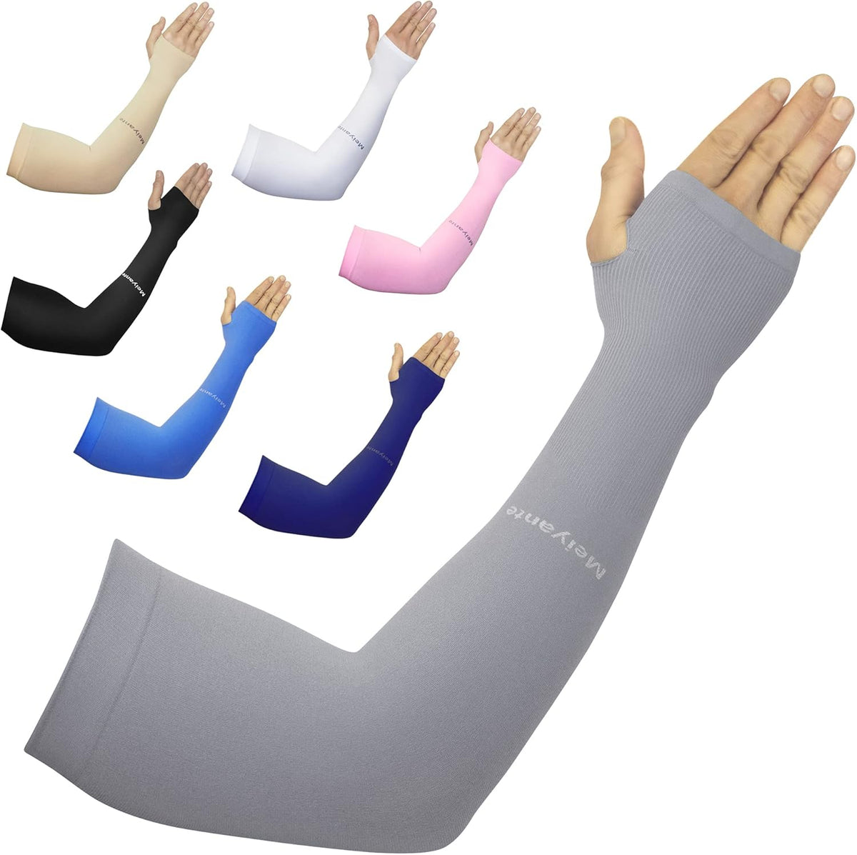 Arm Sleeves for Men Women Work 1 Pair UV Sun Protection UPF Long Sleeves Tattoo Cover Up Sleeves to Cover Arm Sleeves Cooling