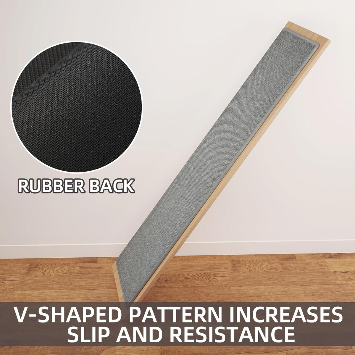 Kitchen Mat 1 PCS, Cushioned Non Slip Rugs for Kitchen Floor, Absorbent Runner Comfort Standing Mats Washable for Kitchen, Office, Home (Grey, 17.3"x30")