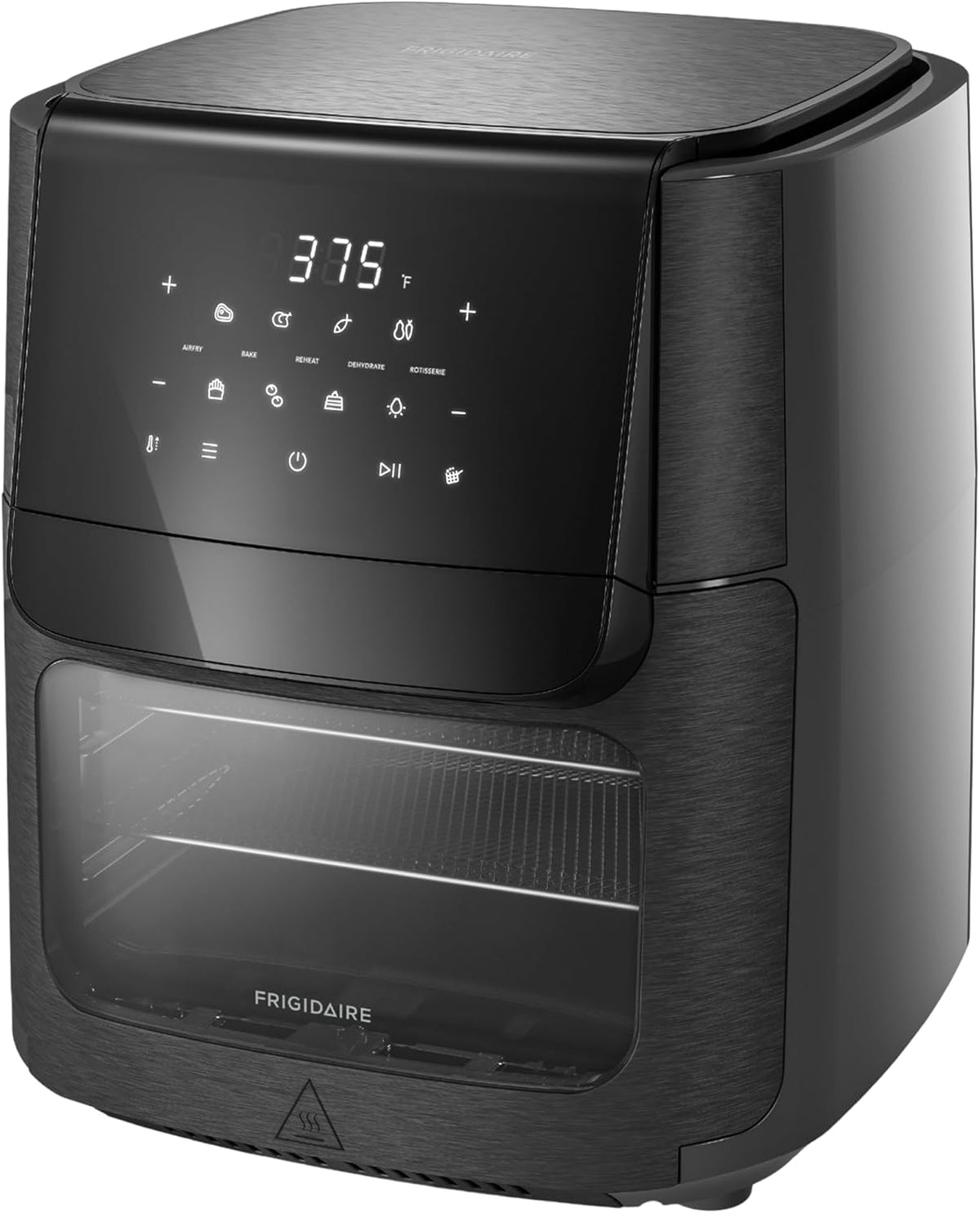 Frigidaire 5-in-1 Air Fryer Combo Oven with Viewing Window, Large 12.6 QT Capacity, Digital Display, 5 Cooking Modes, 7 Recipe Presets, Automatic Shake Reminder, PFAS-Free Cooking Surfaces, Black