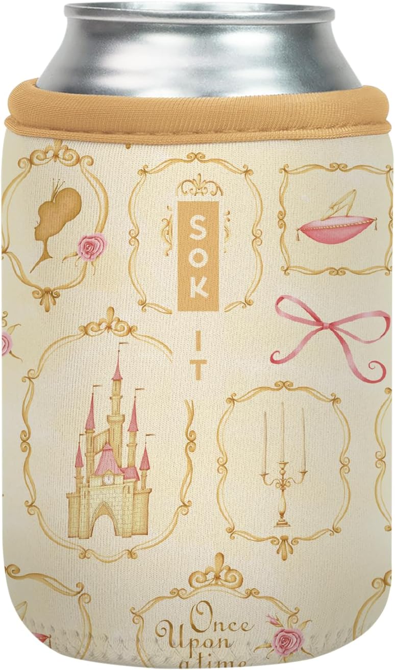 Sok It CanSok Sleeve for Beer & Soda Insulated Neoprene Cover (Happily Ever After, 12oz Can Sleeve)