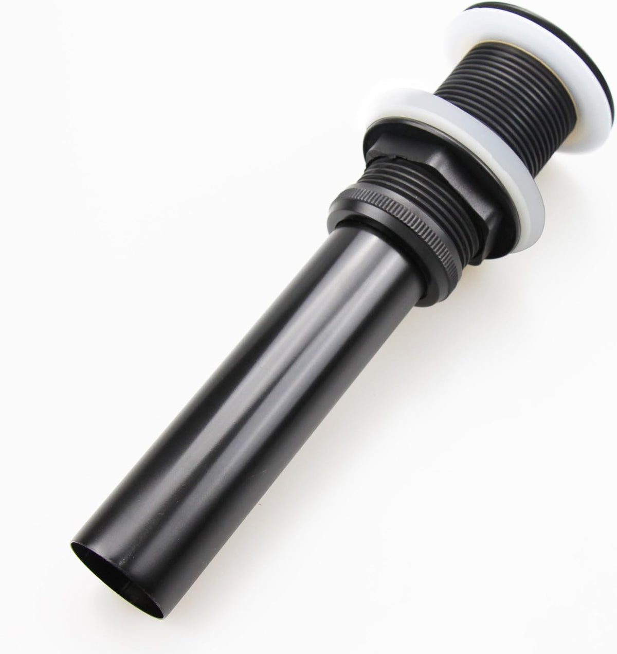 Pop Up Drain Stopper without Overflow, Bathroom Lavatory Vanity Vessel Sink Drain, Black