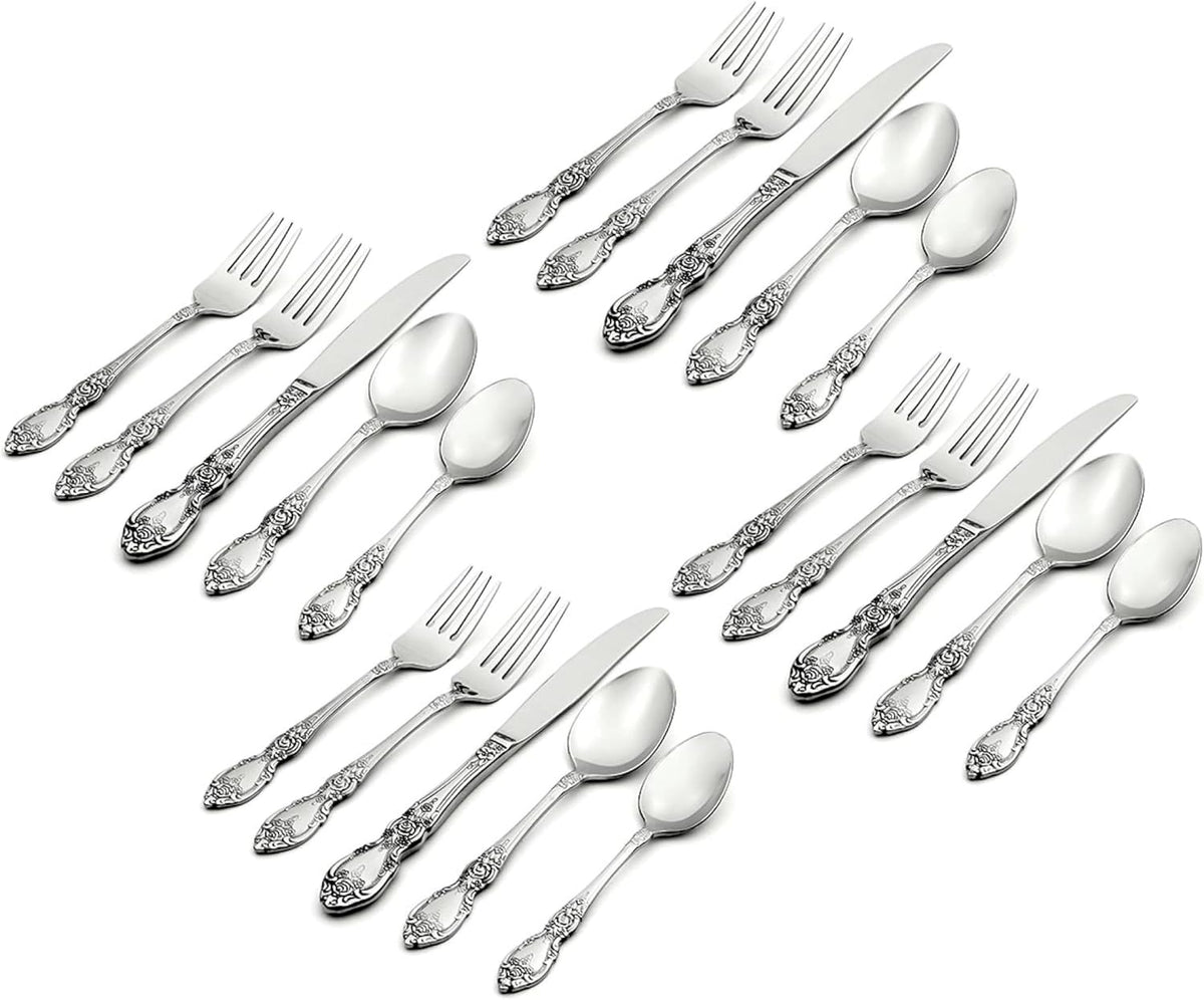 Oneida Wordsworth 20 Piece Service for 4, Silverware Set
