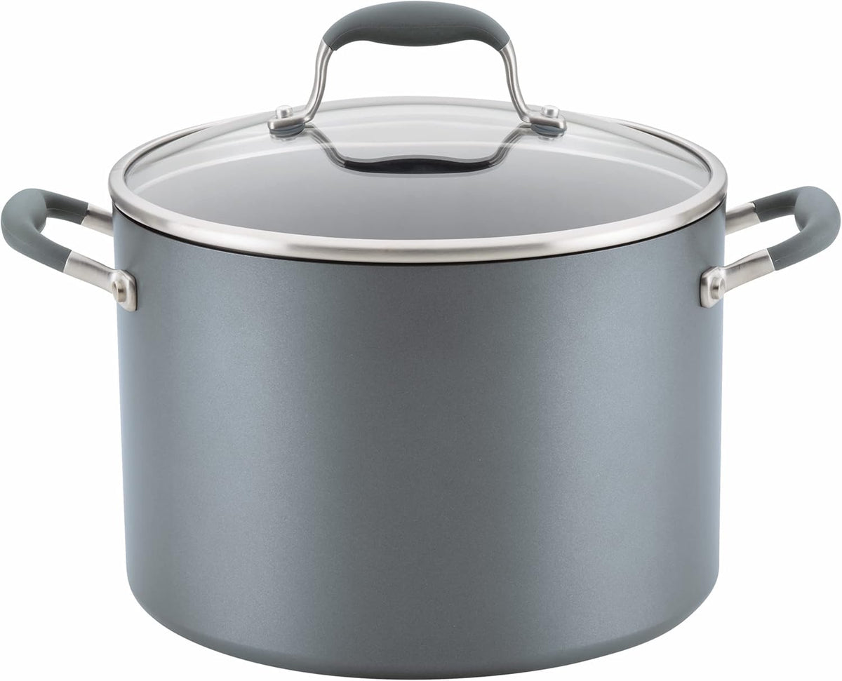 Anolon Advanced Home Hard-Anodized Nonstick Open Stock Cookware (10 Qt Stock Pot, Moonstone)