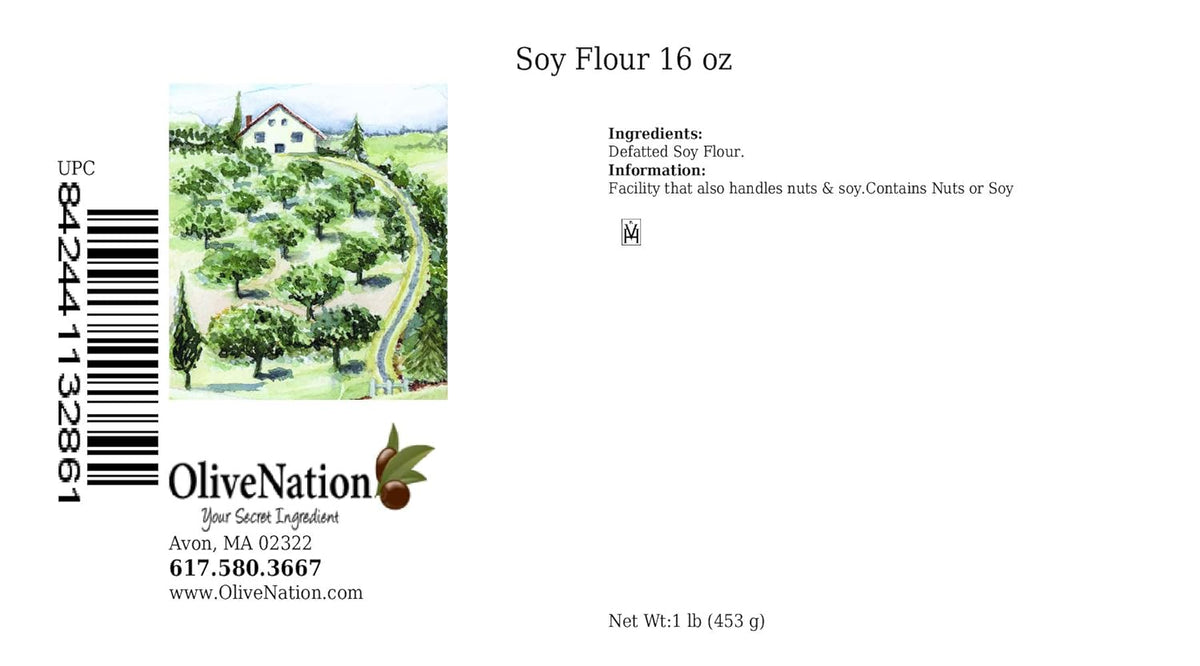 OliveNation Soy Flour 16 ounces