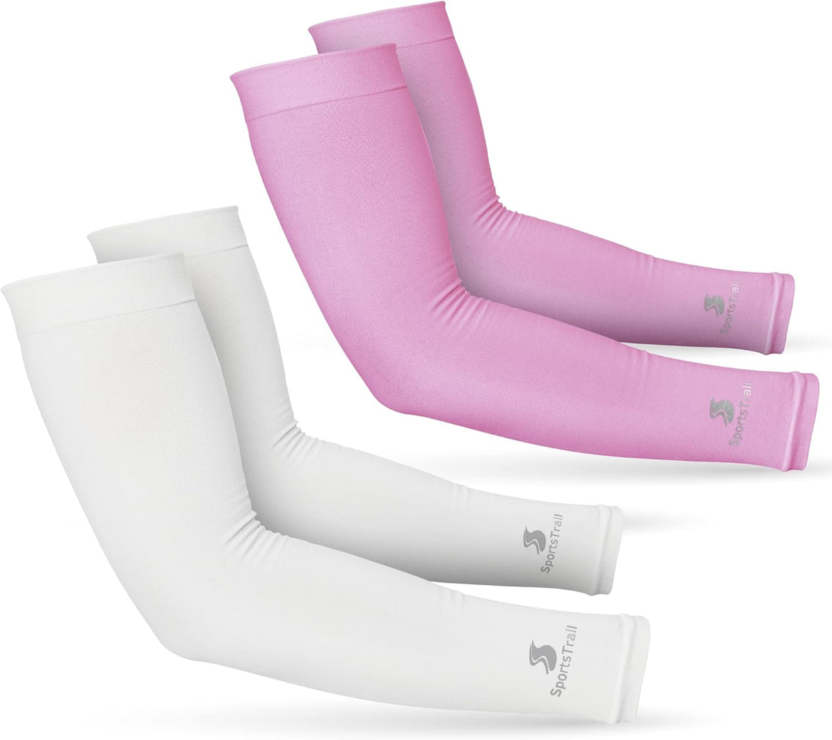 SportsTrail Cooling Arm Sleeves for Men & Women – Breathable, UV Sun Protection, Sports Arm Sleeves for Women, Men & Youth
