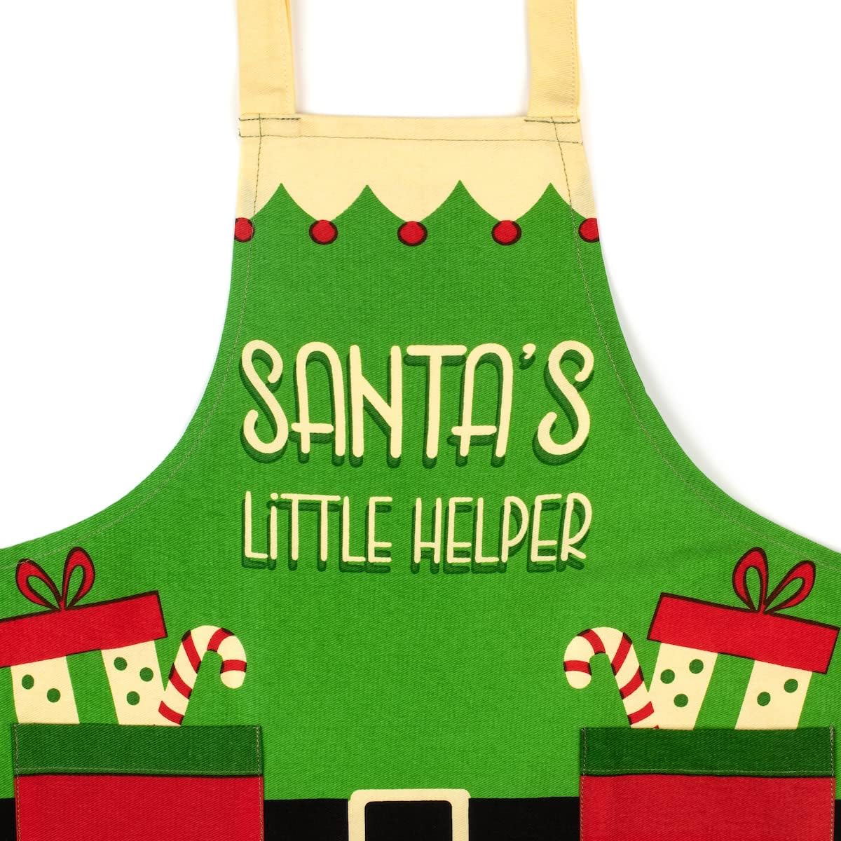 Lavley Christmas Baking Aprons - Funny kitchen gift for men, women and kids - 100% cotton adjustable apron for holiday bakers