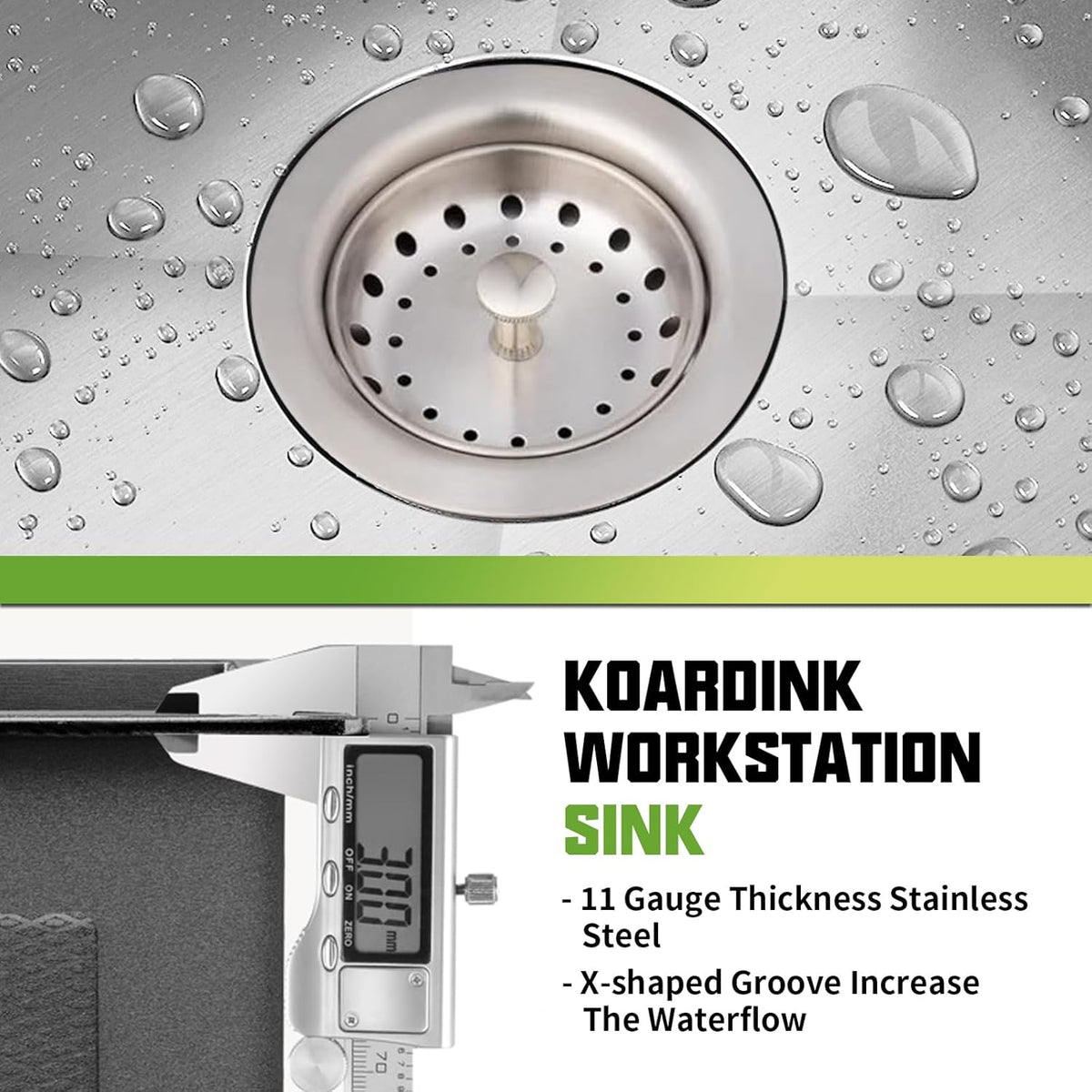 30x22 Inch Stainless Steel Kitchen Sink - Drop In Modern Single Bowl Topmount Kitchen Sink With Silicon Mat,Drain Strainer Set Offering Large Basin And Compatibility With Various Kitchen&Bar Style