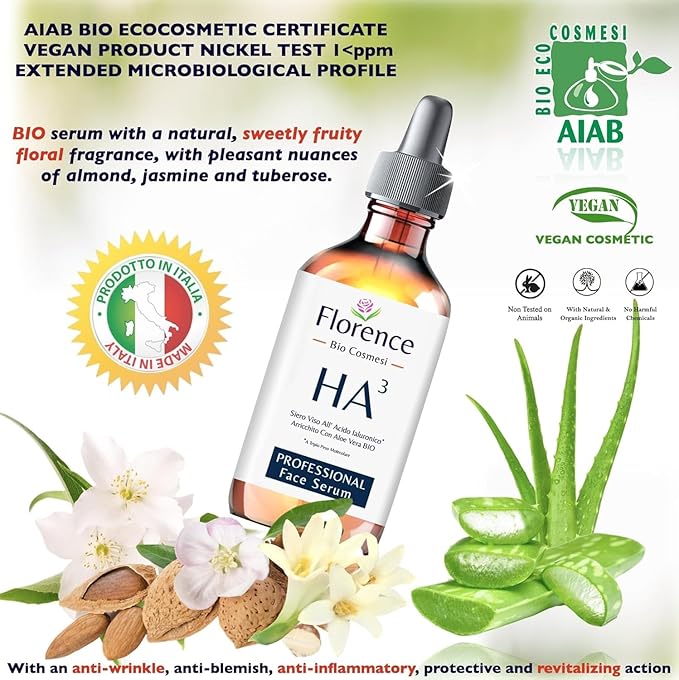Hyaluronic Acid Serum for Face – 100% Pure with Niacinamide. Anti-Aging, Hydrating Facial Serum for Plumper, Smoother Skin – Clarifying, Plumping, Ideal for Blemish-Prone Skin and a Radiant Complexion