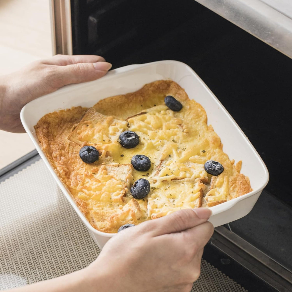 Ceramic Baking Dish Set for 2, Casserole Dish,Ceramic Baking Pan, Bakeware for Baking, Kitchen Decor, Microwave Oven Safe (3.3QT/4.2QT)