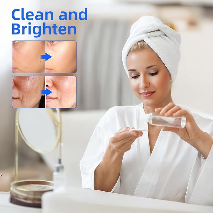 Glycolic Acid Pads, 10% Ultra Pure Glycolic Acid & 2% Salicylic Acid, Exfoliating Peel Pads for Face, Effective Chemical Peel, Keeps Skin Smooth and Prevents Wrinkles and Lines - 60 Pads