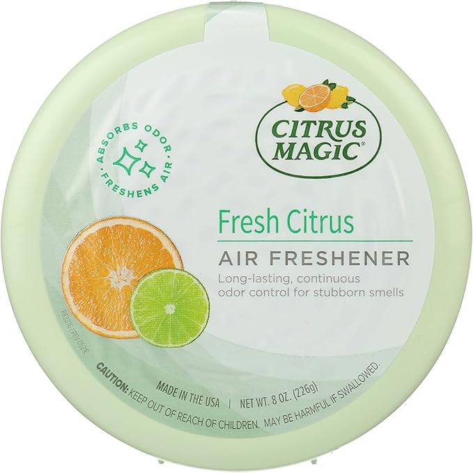 Citrus Magic Odor Absorbing Solid Air Freshener, Fresh Citrus, 8-Ounce, Pack of 1