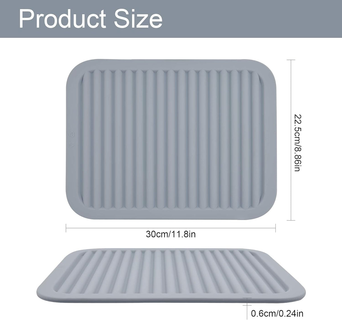 Silicone Trivets for Hot Dishes, Trivet Mat-Hot Pads for Kitchen-Versatile Trivet Mat for Hot Pots&Pans-Heat Resistant Mats for Counter&Table, Pot Holders-Dishes Drying Mat (9x12) Pack 2 Red