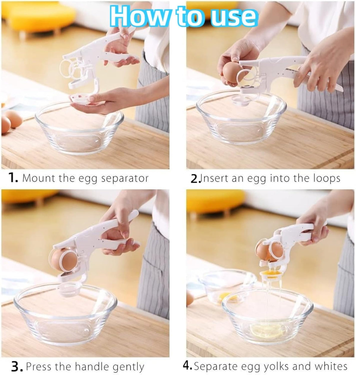Egg Shell Opener-2025 New Egg Shell Opener for Raw and Hard Boiled Eggs,Stainless Steel Egg Cracker Tool for Cutting Eggs,Egg Separator Kitchen Gadgets for Cooking Bakery!
