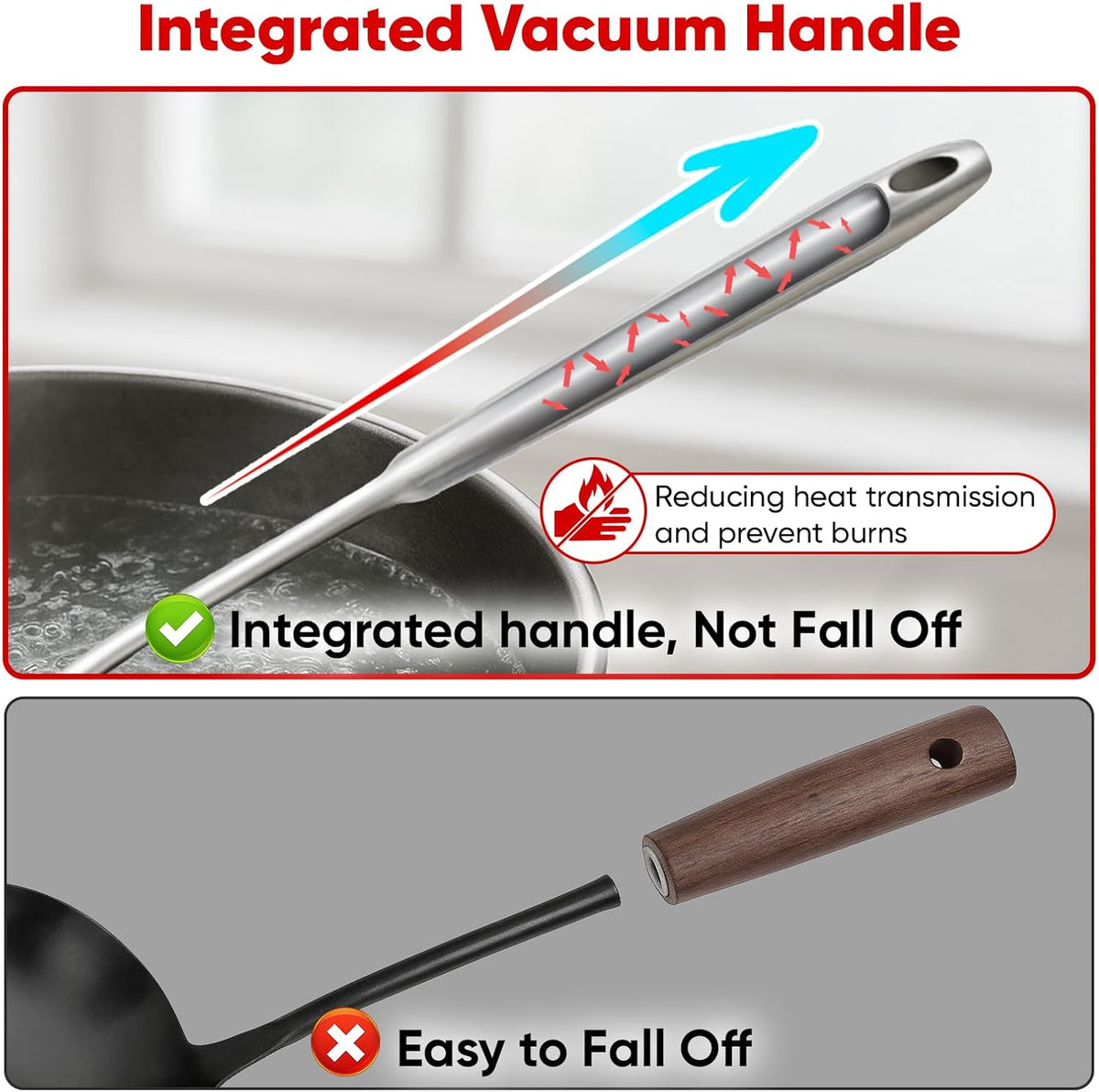 Newness 10 Pcs Cooking Utensils Set, 304 Stainless Steel Kitchen Utensils Set, Metal Kitchen Accessories, Include Soup Ladle, Slotted Skimmer Spoon, Spaghetti Spoon and Spatula, Tongs,Dishwasher Safe