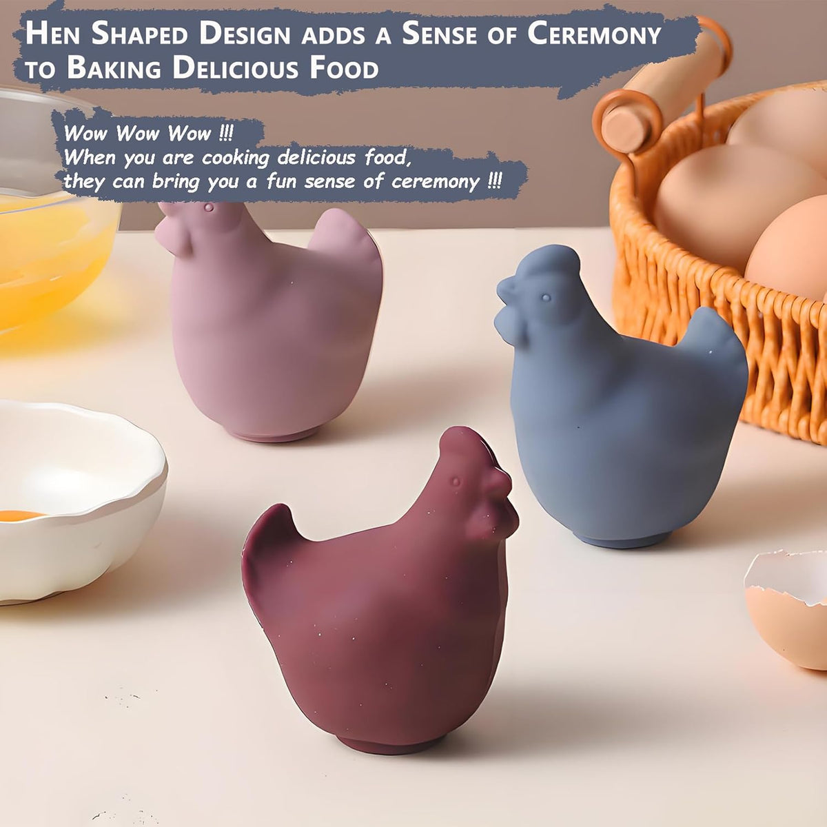 Silicone Egg Yolk Separator - New Egg Separator Tool & Baking Tool for Home Chefs & Cooking,No Mess & Dishwasher Safe (Blue)