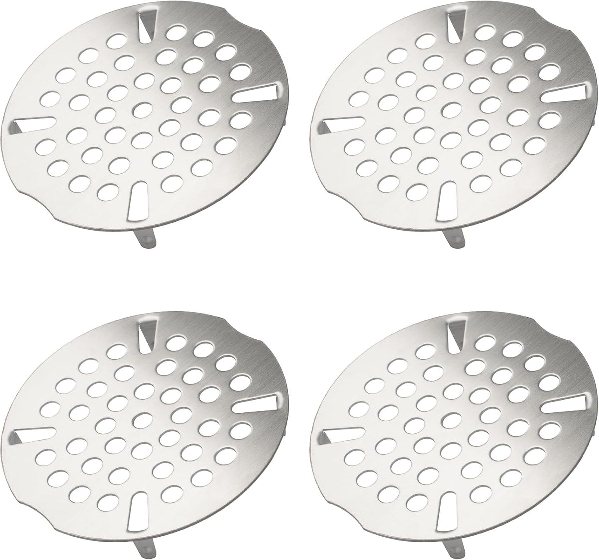 3.5 Inch Commercial Sink Strainer, Durable Drain Cover for Most 3-Tier & Commercial Sinks, Twist Design for Easy Installation, 4-Pack